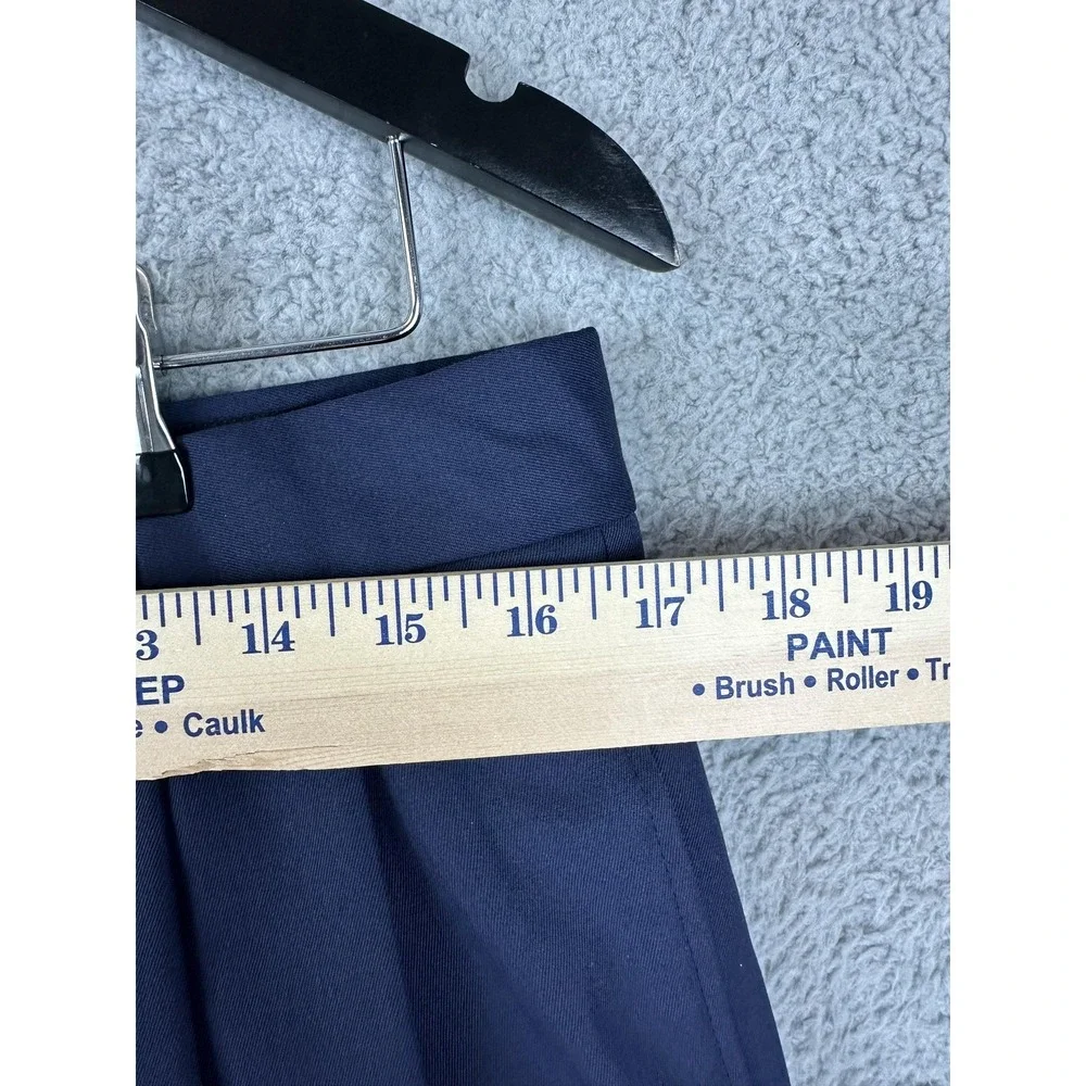 Jos. A. Bank Dress Pants Mens 34R Navy Blue Pleated Slacks Made in Italy Office